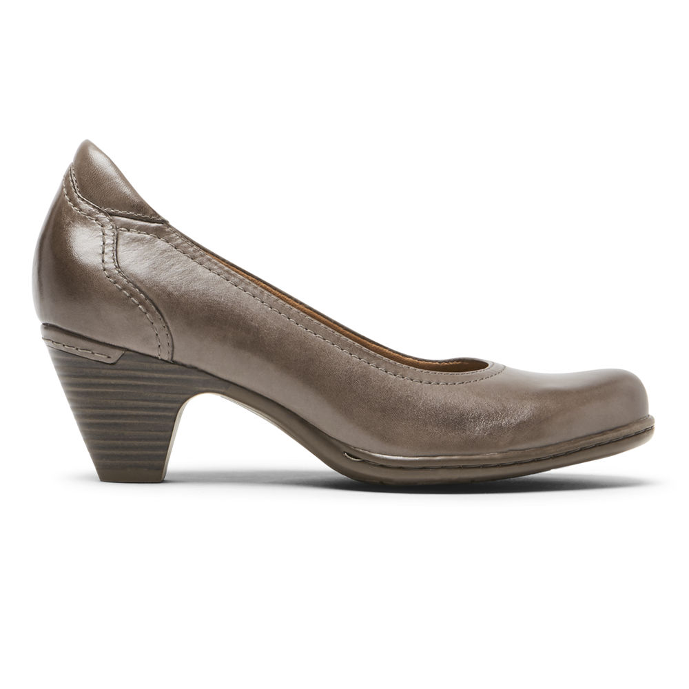 Rockport Singapore Womens Heels - Cobb Hill Adaline Grey - DR8530426